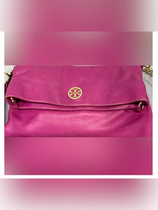 Tory Burch Handbags - Tory Burch Dena convertible crossbody bag featuring Fold-Over gold tone